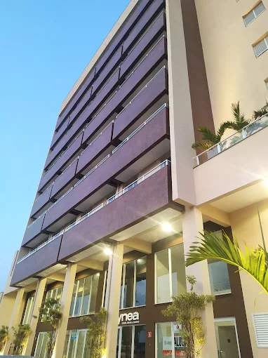Fachada do Edifício Monte Líbano, onde fica a Clínica GESTUS, em Cerquilho - SP.